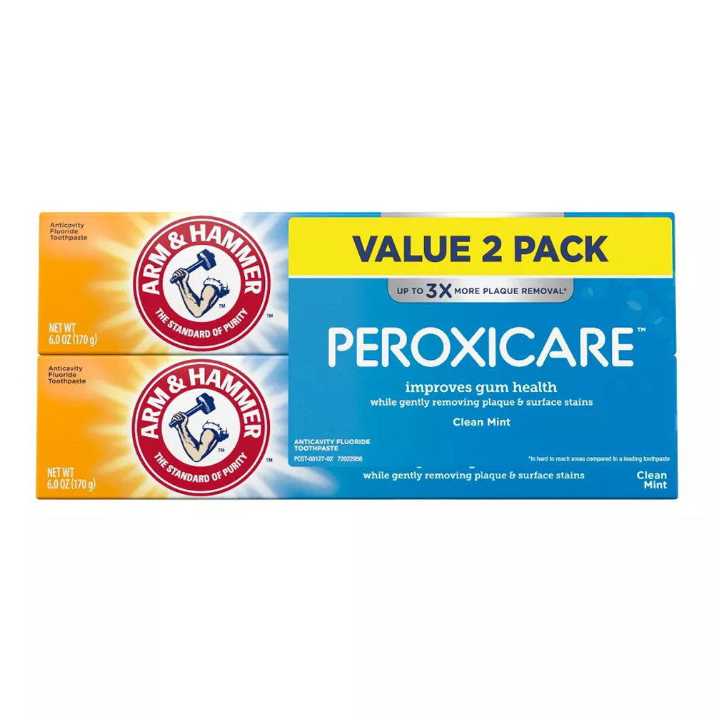 Arm and Hammer Peroxicare Toothpaste,Twin Pack, 1 Ea